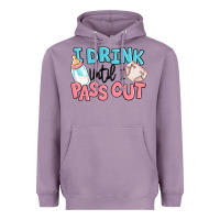 Lavender i drink until i pass out baby Heavyweight Hoodie - MaliasSmallBusiness