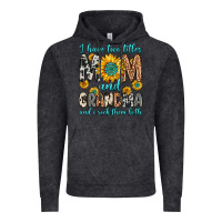 Vintage Black i have two titles mom and grandma and i rock them Vintage Hoodie - Zillion Design Studio