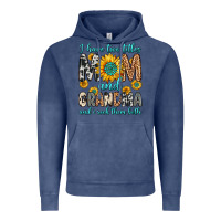 Vintage Denim i have two titles mom and grandma and i rock them Vintage Hoodie - Zillion Design Studio