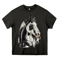 Asphalt paint horse Heavy Core Tee - LillyAllenDesigns