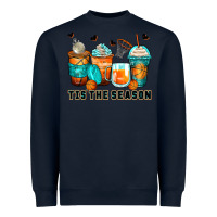 Navy tis' the season basketball coffee cups Heavyweight Sweatshirt - Zillion Design Studio