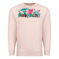 Pale Pink pharmacist Premium Sweatshirt - MaliasSmallBusiness