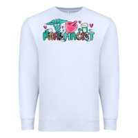 White pharmacist Premium Sweatshirt - MaliasSmallBusiness