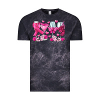 Cloud Black breast cancer wine glasses Vintage Tee - texasbilliewilder