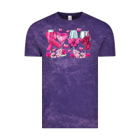 Cloud Purple breast cancer wine glasses Vintage Tee - texasbilliewilder