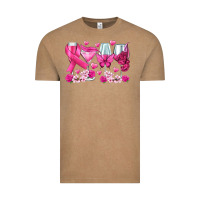Vintage Coffee breast cancer wine glasses Vintage Tee - texasbilliewilder