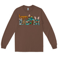 Chestnut western happy easter Long Sleeve Tee - AdoDesignShop