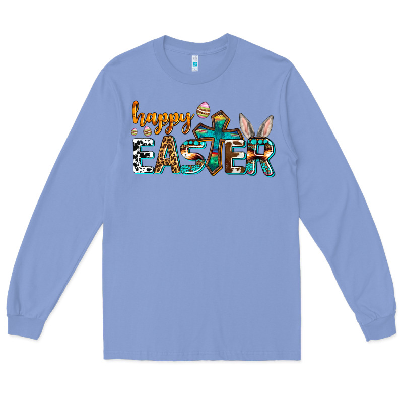 Western Happy Easter Long Sleeve Tee by AdoDesignShop | Teevron