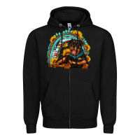 Black Rottweiler  rainbow Zipper Hoodie - Artiststas