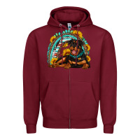 Burgundy Rottweiler  rainbow Zipper Hoodie - Artiststas