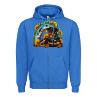 True Royal Rottweiler  rainbow Zipper Hoodie - Artiststas