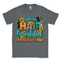 Charcoal Heather making hair beautiful is kinda my thing Classic Tee - AdoDesignShop