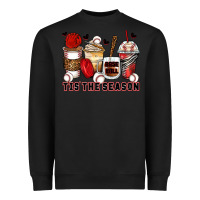 Black tis' the season baseball coffee cups Heavyweight Sweatshirt - Zillion Design Studio