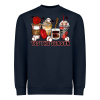 Navy tis' the season baseball coffee cups Heavyweight Sweatshirt - Zillion Design Studio