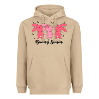 Mushroom easter bunny Heavyweight Hoodie - MaliasSmallBusiness