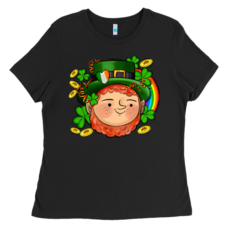 St Patricks Elf Ladies Tee by AdoDesignShop | Teevron