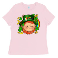 Bubblegum Pink st patricks elf Ladies Tee - AdoDesignShop