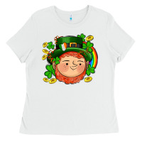 White st patricks elf Ladies Tee - AdoDesignShop