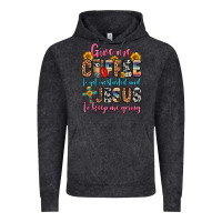 Vintage Black give me coffee to get me started and jesus to keep Vintage Hoodie - Zillion Design Studio