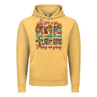 Vintage Mustard give me coffee to get me started and jesus to keep Vintage Hoodie - Zillion Design Studio