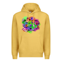 Antique Gold halloween candy patches Premium Hoodie - BundleAndBundleShop