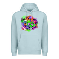 Blue Mist halloween candy patches Premium Hoodie - BundleAndBundleShop