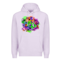Lilac halloween candy patches Premium Hoodie - BundleAndBundleShop