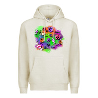 Oatmeal Heather halloween candy patches Premium Hoodie - BundleAndBundleShop