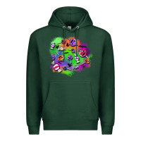 Sports Green halloween candy patches Premium Hoodie - BundleAndBundleShop