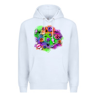 White halloween candy patches Premium Hoodie - BundleAndBundleShop