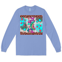 Auntie Leopard Turquoise Long Sleeve Tee | Teevron