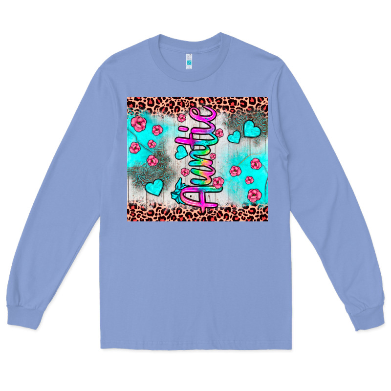 Auntie Leopard Turquoise Long Sleeve Tee by JahusDesignShop | Teevron