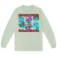 Matcha auntie leopard turquoise Long Sleeve Tee - JahusDesignShop