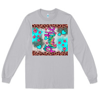 Moon Dust auntie leopard turquoise Long Sleeve Tee - JahusDesignShop