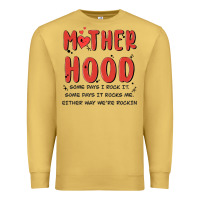 Antique Gold motherhood some day i rock it Premium Sweatshirt - MaliasSmallBusiness