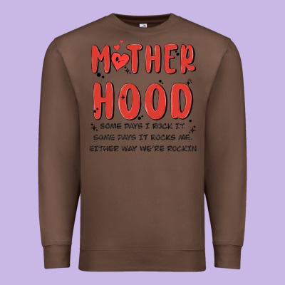 Motherhood Some Day I Rock It Premium Sweatshirt Designed By Maliassmallbusiness
