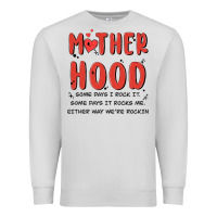 Dove Grey motherhood some day i rock it Premium Sweatshirt - MaliasSmallBusiness