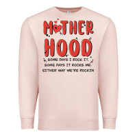 Pale Pink motherhood some day i rock it Premium Sweatshirt - MaliasSmallBusiness