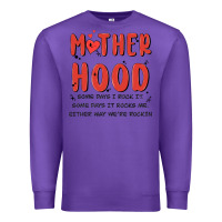 Purple motherhood some day i rock it Premium Sweatshirt - MaliasSmallBusiness