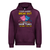 Mauve Wine My Brain is 95% Show Tunes. Funny Theatre Gift. Urban Hoodie - Bettercallsaul