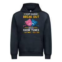 Navy My Brain is 95% Show Tunes. Funny Theatre Gift. Urban Hoodie - Bettercallsaul