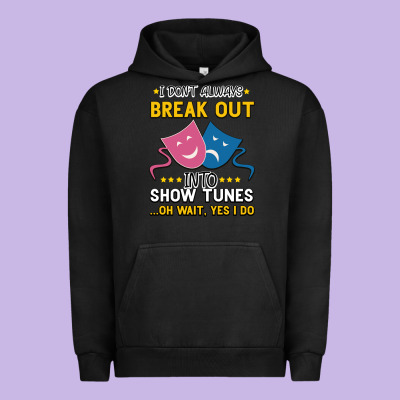 My Brain Is 95% Show Tunes. Funny Theatre Gift. Urban Hoodie Designed By Bettercallsaul