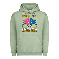 Pigment Oil Green My Brain is 95% Show Tunes. Funny Theatre Gift. Urban Hoodie - Bettercallsaul