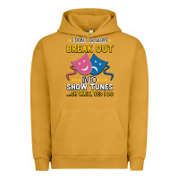 Pigment Peanut Butter My Brain is 95% Show Tunes. Funny Theatre Gift. Urban Hoodie - Bettercallsaul