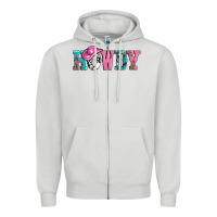 Dove Grey valentines day howdy and heart gift Zipper Hoodie - AdoDesignShop