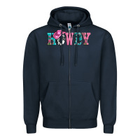 Navy valentines day howdy and heart gift Zipper Hoodie - AdoDesignShop