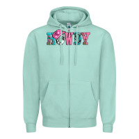 Seafoam valentines day howdy and heart gift Zipper Hoodie - AdoDesignShop