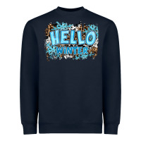 Navy hello winter Heavyweight Sweatshirt - RanaPortraitStore
