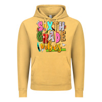 Vintage Mustard sixth grade vibes Vintage Hoodie - texasbilliewilder
