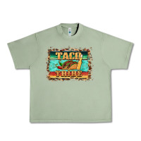Oil Green taco tribe western background Urban Heavy Tee - BarkalooDesign